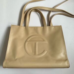 Telfar cream medium tote